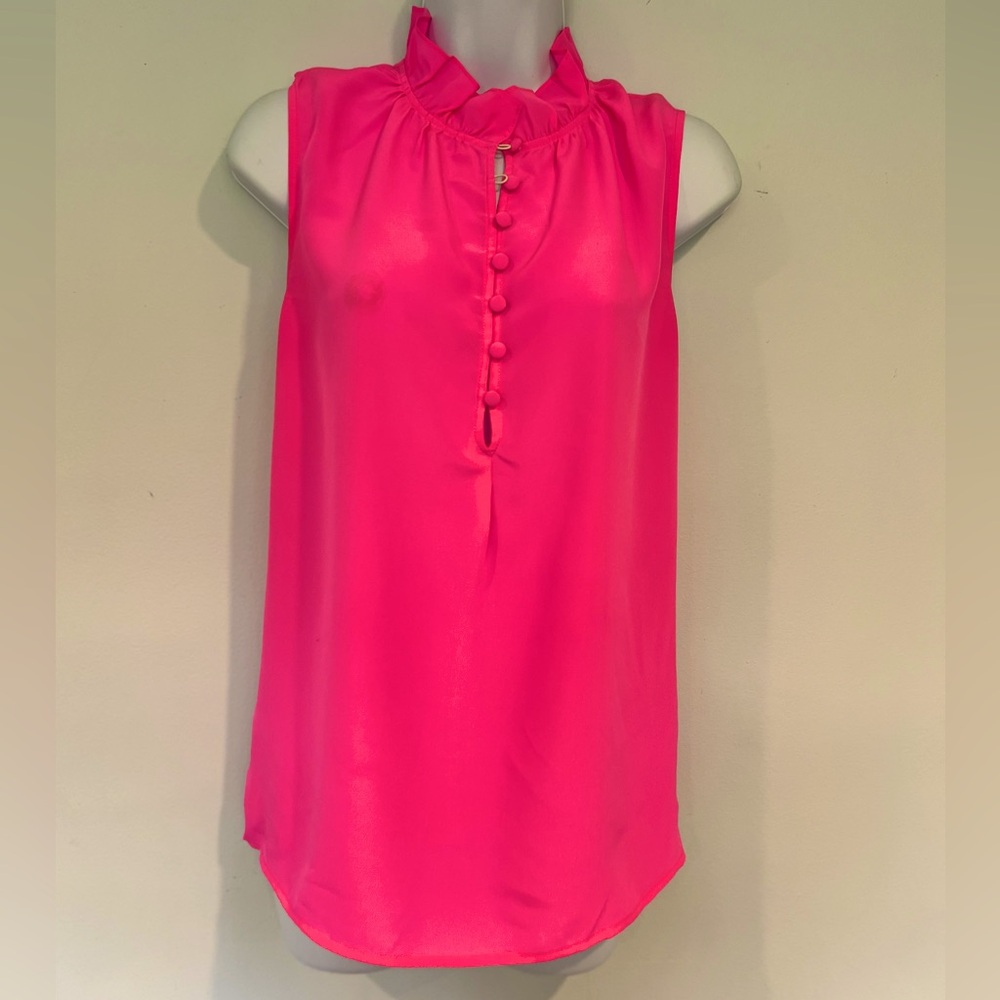 Lilly Pulitzer ⭐️SAMPLE⭐️ruffles Silk luxurious Top🔥